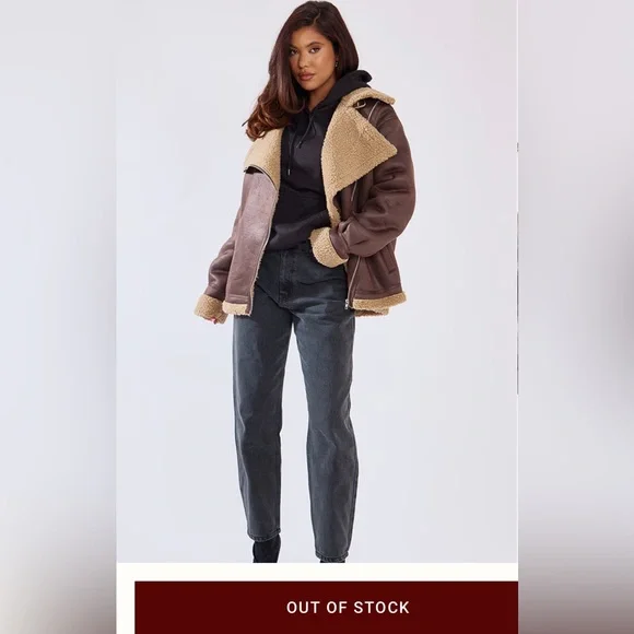 PLT Borg lined Aviator Jacket - Picture 5 of 5